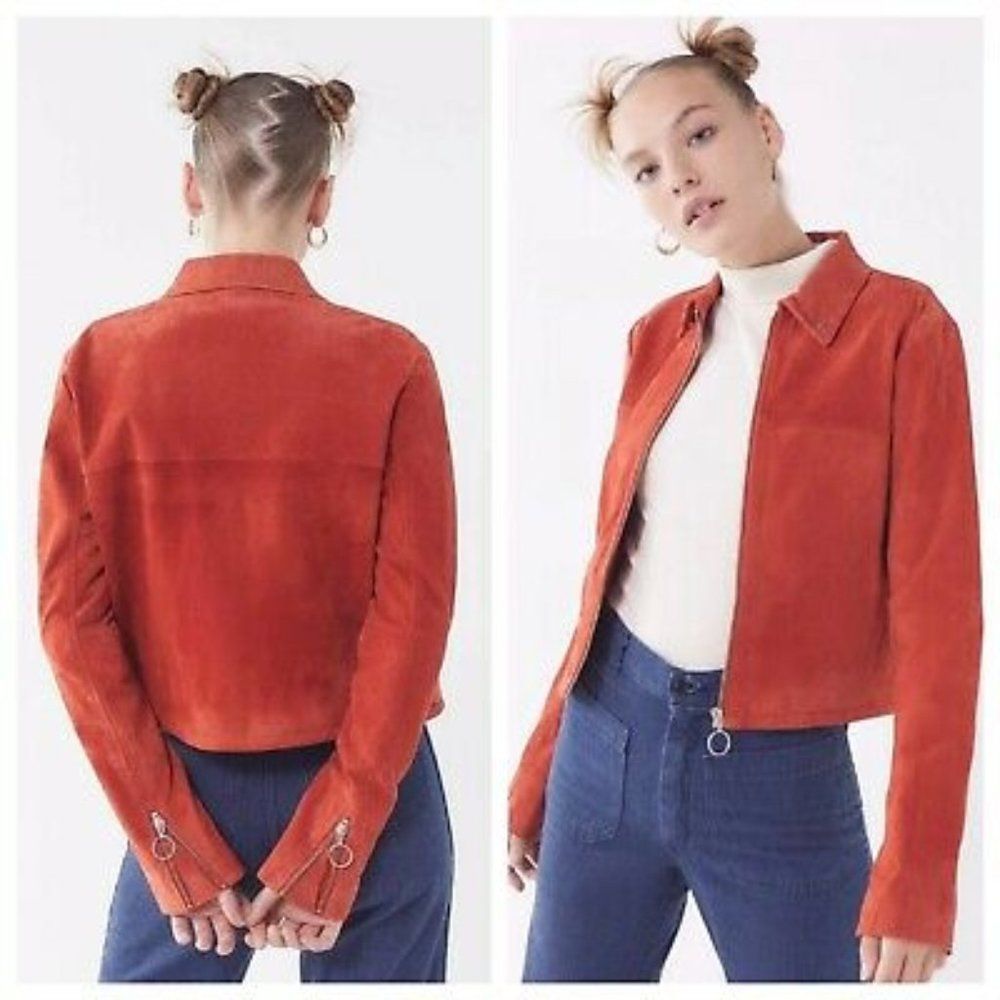 NWT UO x Capulet Miller Suede Moto Jacket S
